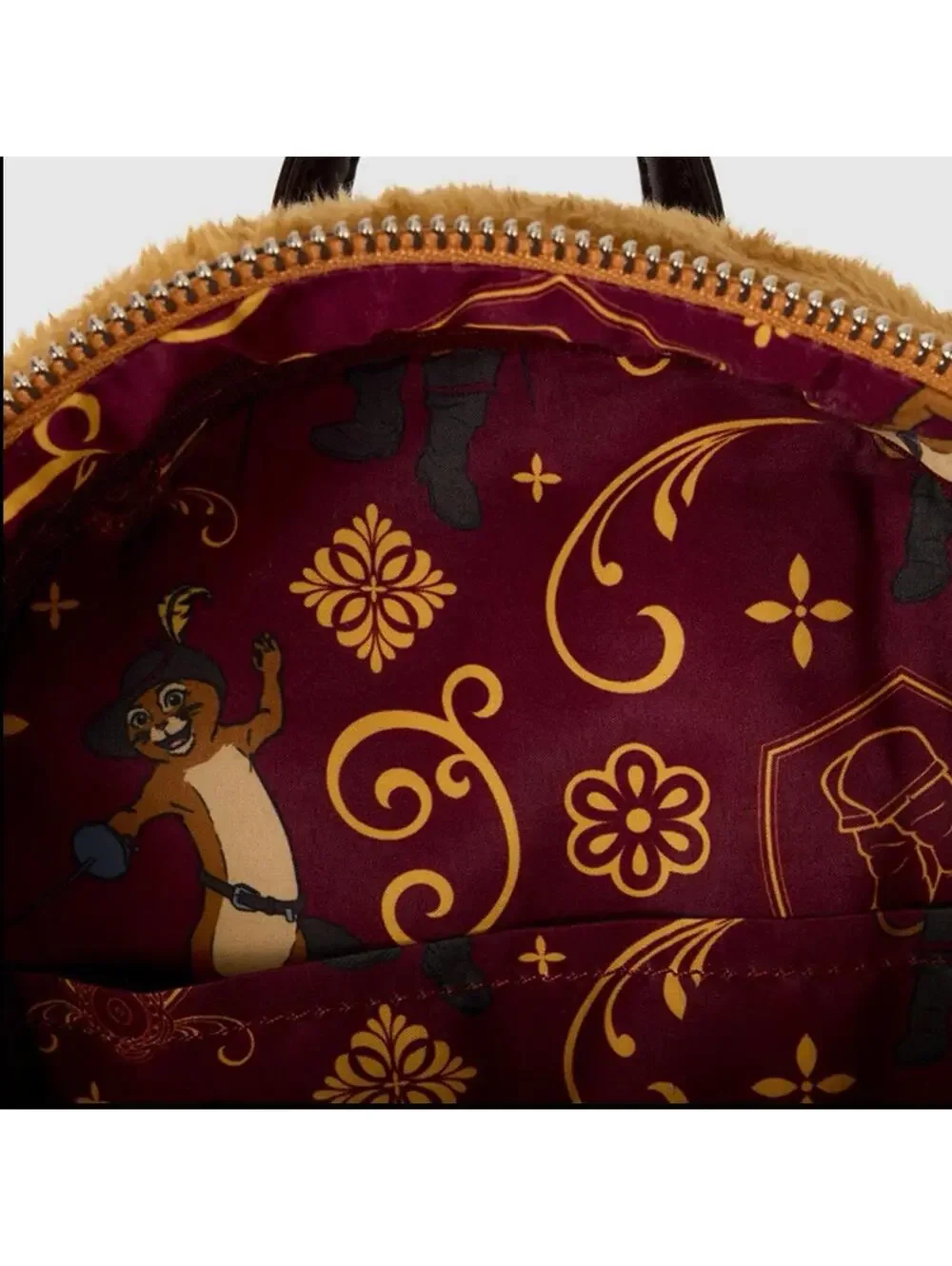 Loungefly Shrek Puss In Boots Plush Cosplay Mini Backpack